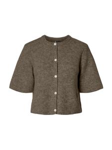 Вязаный кардиган PIECES PCSilly, темно-коричневый