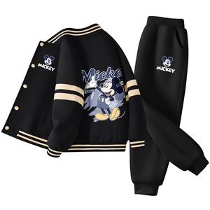 Детская повседневная спортивная одежда Disney, черный