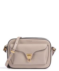 Мягкая сумка через плечо Beat из зерненой коровьей кожи. Coccinelle, бежевый