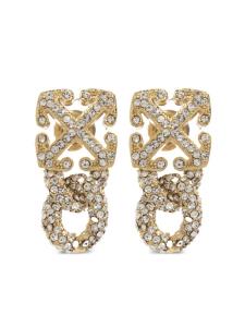 Off-White серьги с подвесками в виде логотипа Arrows, золотой