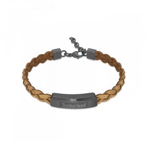 Кожаный браслет, мужские украшения для рук Timberland, коричневый leather (tdagb0002103)