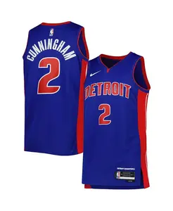 Мужская и женская майка Cade Cunningham Blue Detroit Pistons Swingman - Icon Edition Nike
