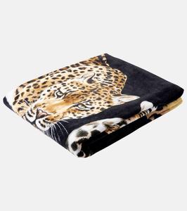 Пляжное полотенце leopardo из хлопка Dolce&Gabbana Casa, Leopardi Nero