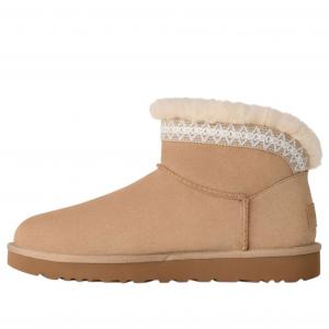 (WMNS) Классические ультраминиатюрные сапоги UGG Taslyn-Snow, цвет «песочный»