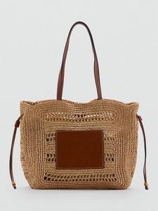 Шопер Sifnos из натурального волокна Mango, Medium Brown