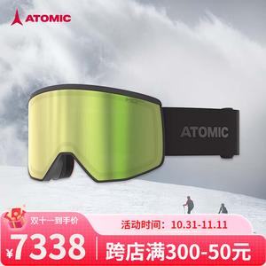 Atomic Спортивные очки для сноуборда и горных лыж FOUR Series черный-Square Lens для мужчин и женщин