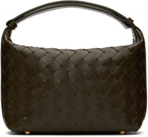 Сумка Wallace Mini цвета хаки Bottega Veneta