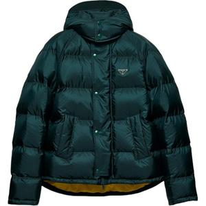 Пуховик мужской зеленый Prada