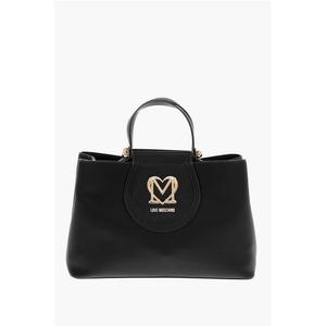 Сумка-тоут LOVE из искусственной кожи с золотым логотипом Moschino, Black
