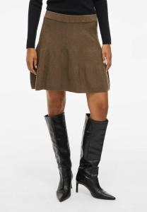 Юбка VILA A-line skirt, Crocodile/Brown
