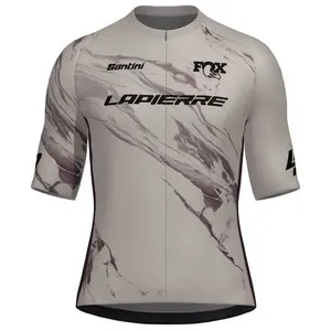 Джерси Santini Lapierre 2025 short sleeve, серый