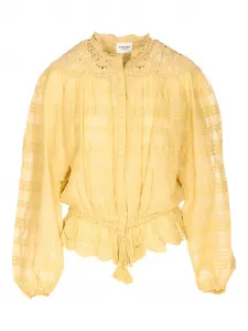 Вышитая блузка Marant Étoile, желтый