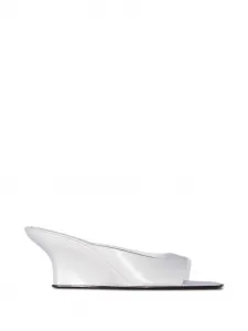 Мюли Caroo на скульптурном каблуке By Far, коричневый