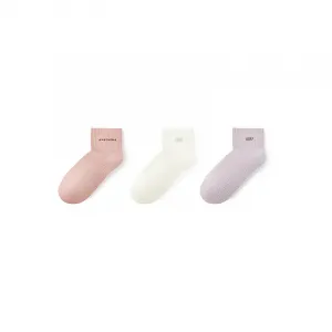 Спортивные носки унисекс 3 пары Skechers серии Alliance (чисто белый/туманная роза/светло-фиолетовый-04RU)