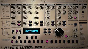 Фирменный комплект черных металлических ручек для Quasimidi Rave-O-Lution 309