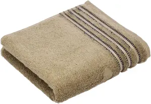 Полотенце Vossen "Cult de Luxe", (2 шт.), с блестящей каймой, цвет camel