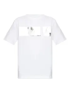 Футболка с графическим принтом Dsquared2, белый