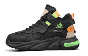 Кроссовки DEERWAY Lifestyle Shoes Men High-top Black, черный