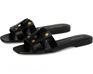 Женские сандалии Veronica Beard Via Slide, Black Leather
