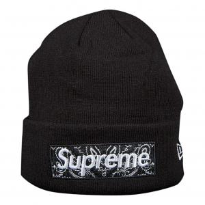 Шапка Supreme x New Era Box Logo Beanie 'Black'