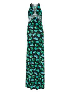 Платье макси с логотипом Coperni, черный