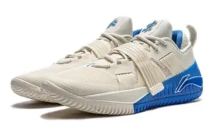 Li-Ning Fury Textile, TPU Slip Resistant Abrasion Resistant низкие баскетбольные кроссовки мужские белый синий