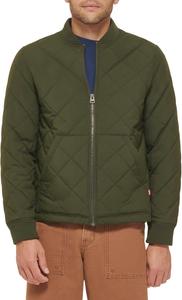 Мужская стеганая куртка-бомбер Levi's с открытым низом, Military Army Green