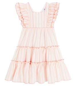 Платье в полоску с оборками Tartine et Chocolat, Bouton De Rose