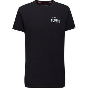 Мужские футболки Massone с круглым вырезом, умеренным прямым кроем Mammut, черный