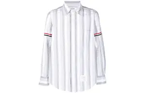 Футболка мужская серая THOM BROWNE