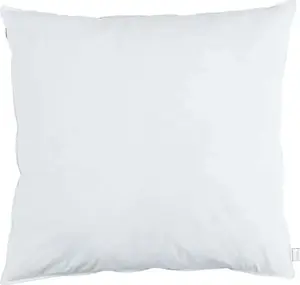 Подушка с подушкой, белая, 50 x 50 см, перо vidaXL