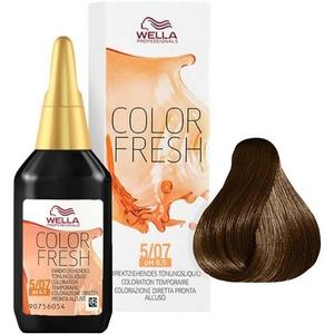 Полуперманентная краска для волос Color Fresh № 5/07 Светло-коричневый, 75 мл, Wella