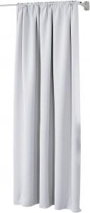 WOLTU Непрозрачная штора с рюшной лентой для рельса 250 г/м² Тяжелая термоштора Белая 135 x 225 см (1 шт.), белый