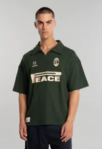 Рубашка-Поло «мирная вафля» Another Cotton Lab, Bottle Green