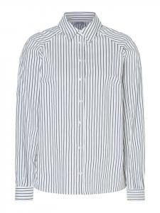 классическая деловая блузка-стрейч черного/белого цвета More & More