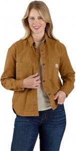 Женская свободная рубашка Carhartt Rugged Flex Heavyweight Duck, Carhartt Brown