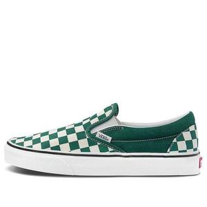 Кеды Vans Classic Slip-On 'Checkerboard - Green', зеленый