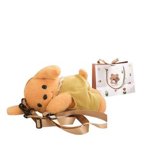 Очаровательная кукла-щенок в рюкзаке, плюшевая кукла, высота 30 см OU DI PIG