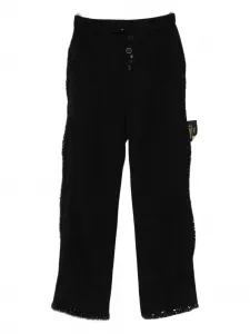 Брюки, украшенные блестками Undercover, черный