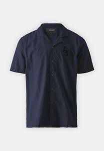Рубашка Revere Collar Lyle & Scott, темно-синяя