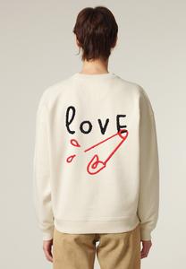 Толстовка LOVEBROD BACK PRINT UNISEX HEAVYWEIGHT Mira Paris, слоновая кость