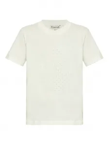 Вышитая футболка MUNTHE, белый