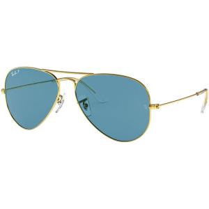 Солнцезащитные очки Ray-Ban Aviator Large Metal Polarized Ray-Ban, Legend Gold/Blue Polar