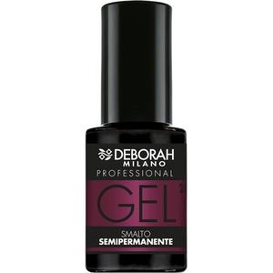 Профессиональный полуперманентный лак для ногтей Deborah Milano № 21, бордовый, с эффектом объема, стойкий, для интенсивных и блестящих ногтей, 4,5 мл