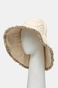 Хлопковая шляпа Oas, бежевый