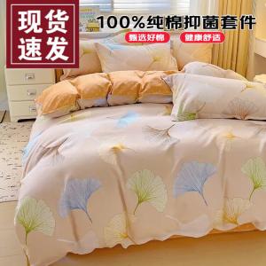 FUANNA Комплект постельного белья 4 предмета, пододеяльник 2.0 м, простыня 200x230 см