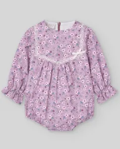 Цветочный детский комбинезон из коллекции Виолетта PAZ Rodríguez, сиреневый