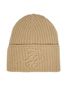 Шапка Th Elevated Script AW0AW17777 Tommy Hilfiger, бежевый