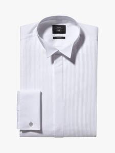 Классическая рубашка приталенного кроя с воротником-крылышком Moss 1851, белая