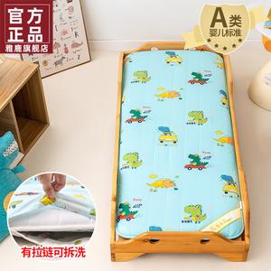 Yalu Наматрасник детский 60x150 см, хлопок, съемный чехол, рисунок Dinosaur Bus